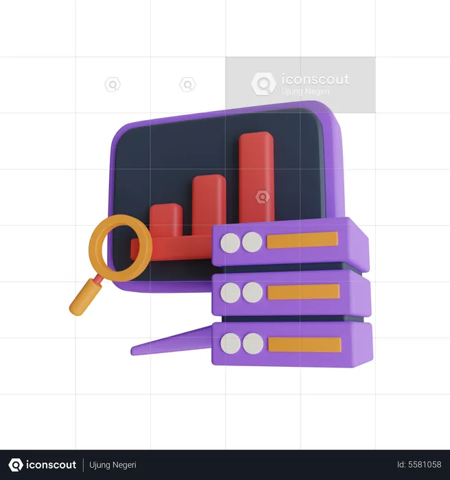 Análisis de base de datos  3D Icon