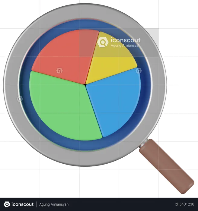 Análisis de búsqueda  3D Icon