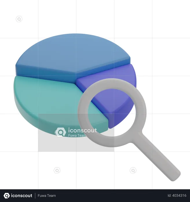 Análisis de datos  3D Illustration