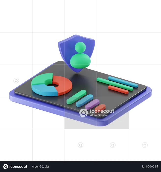 Análisis de marketing en línea  3D Icon