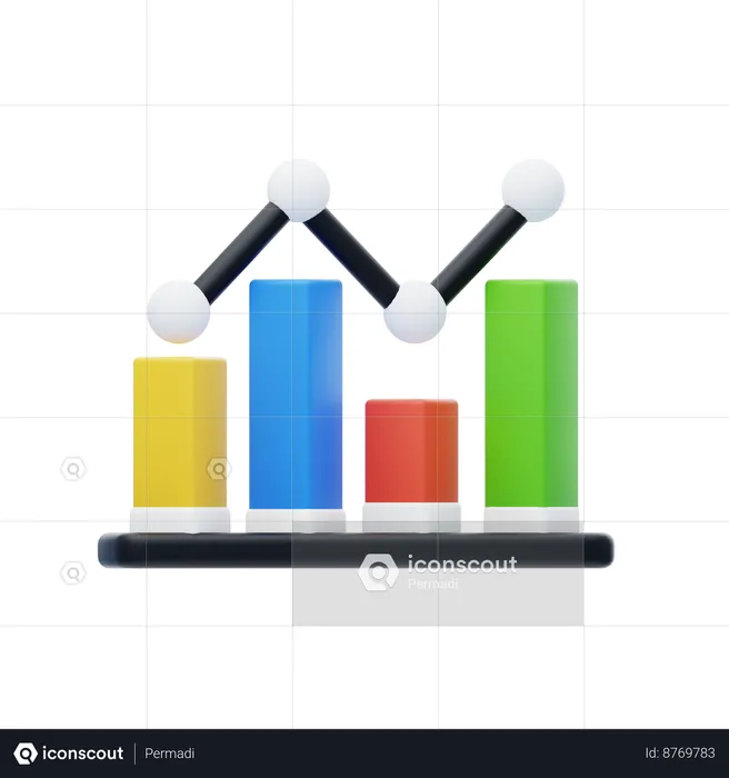 Análisis de Negocios  3D Icon