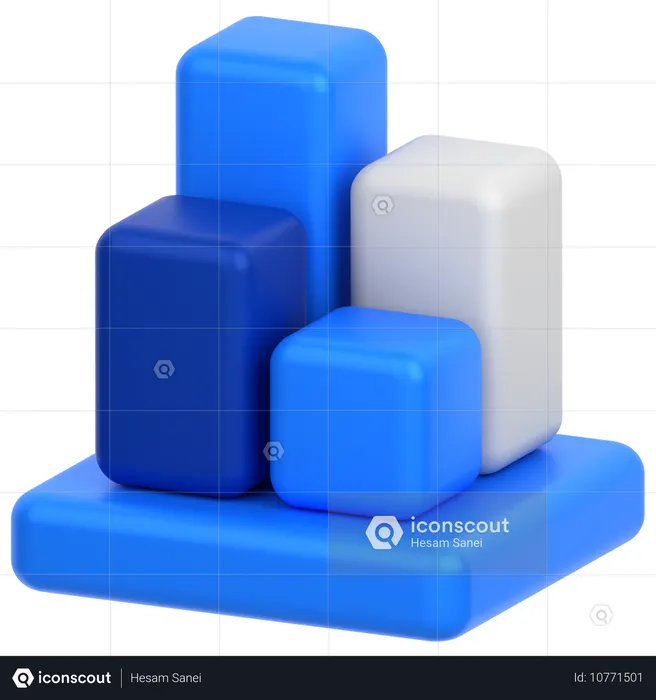 Análisis de Negocios  3D Icon