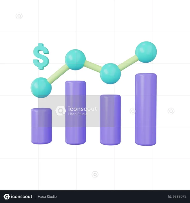 Análisis financiero  3D Icon