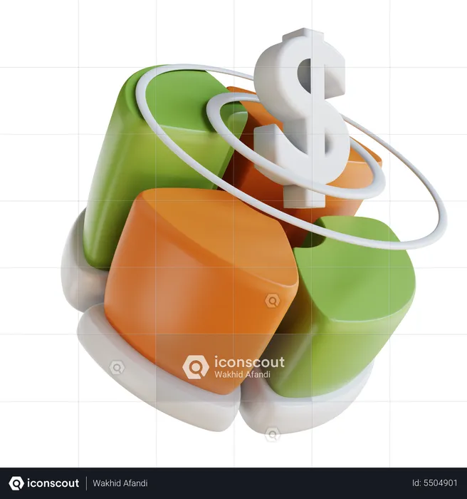 Análisis financiero  3D Icon