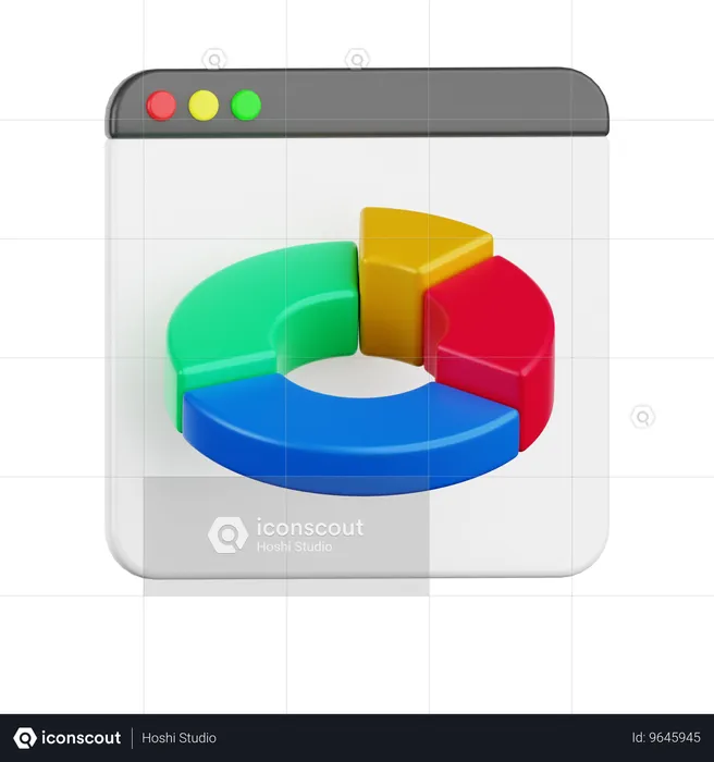 Gráfico analítico  3D Icon