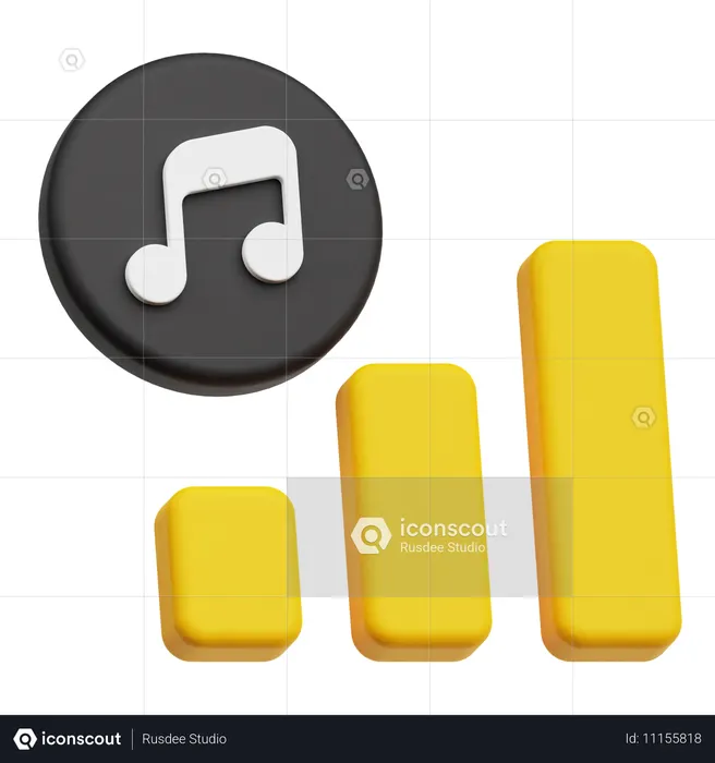 Análisis musical  3D Icon