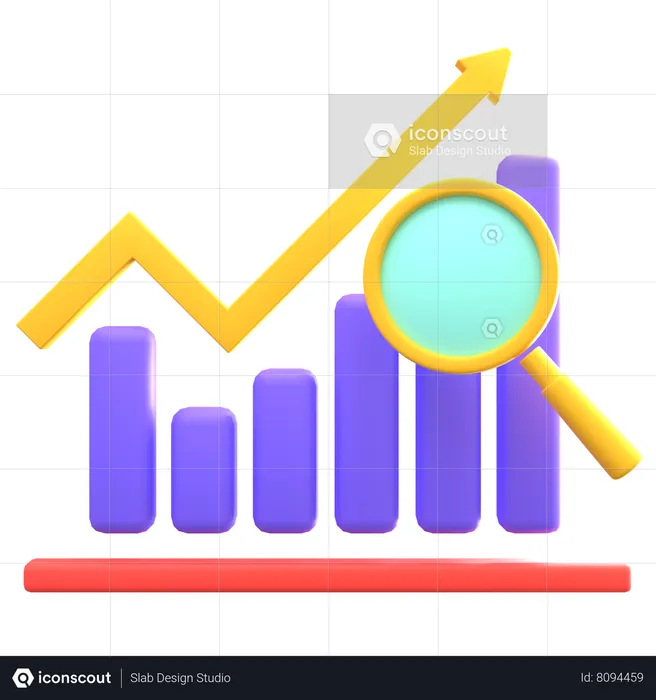 Analítica  3D Icon