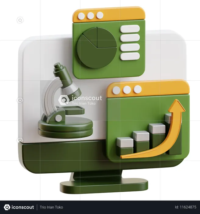 Analítico  3D Icon