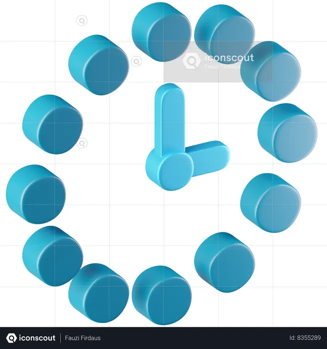 Analog Clock  3D Icon