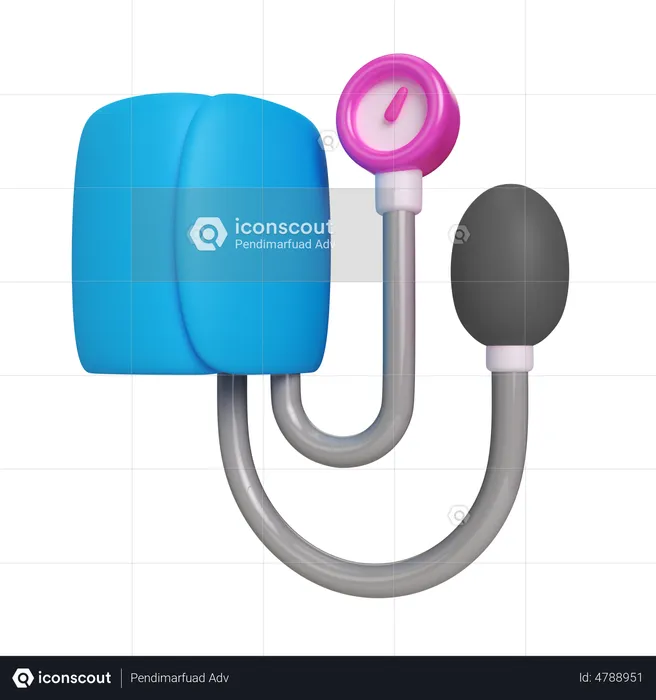 Analog Sphygmomanometer  3D Illustration