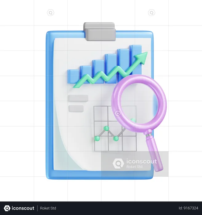 Analyse commerciale  3D Icon