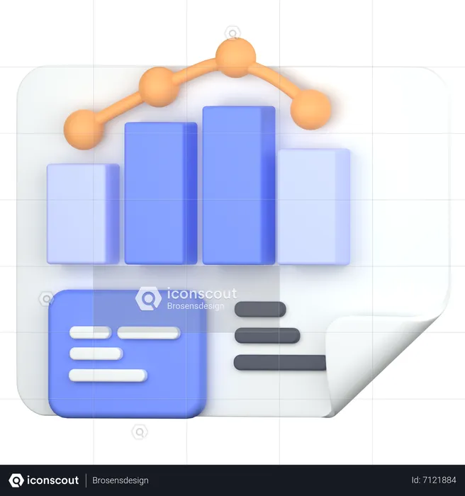 Analyse commerciale  3D Icon