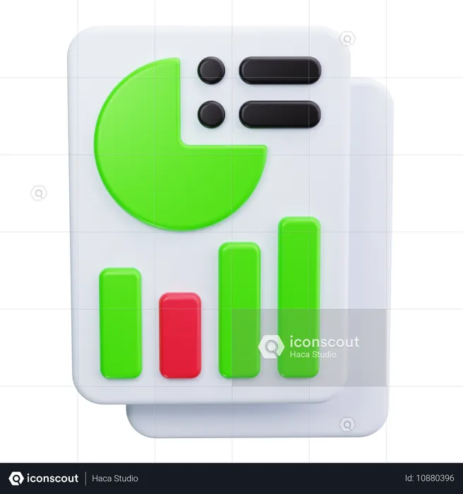 Analyse commerciale  3D Icon