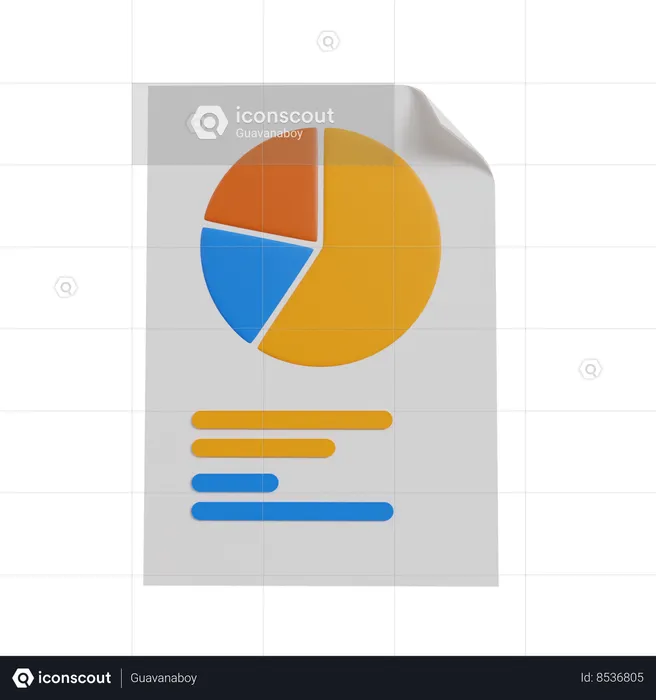 Analyse de diagramme circulaire  3D Icon