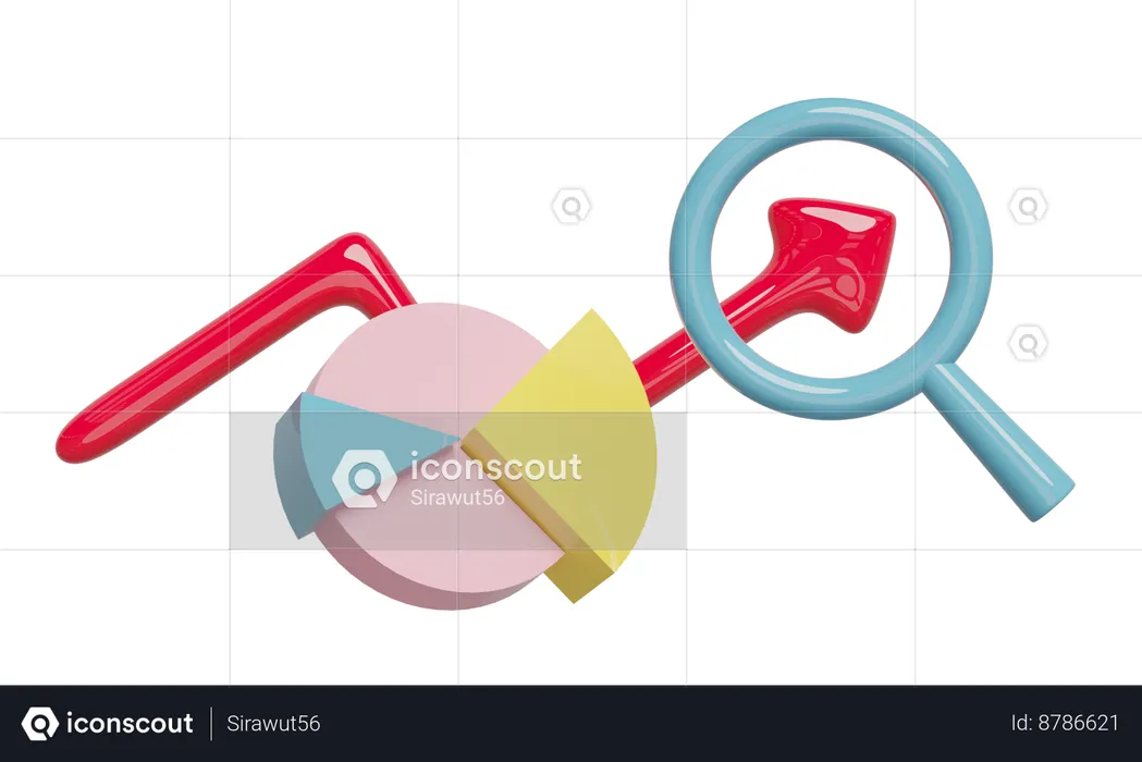 L'analyse des données  3D Icon