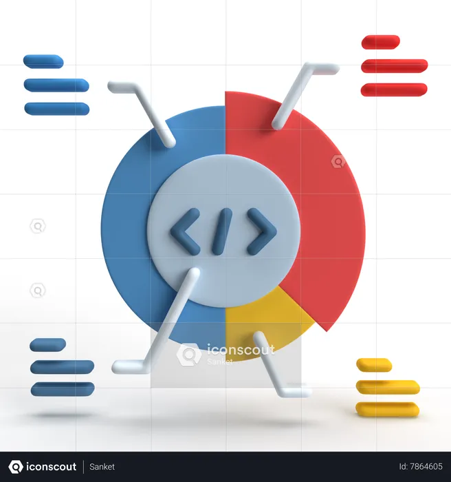 Analyse des données  3D Icon