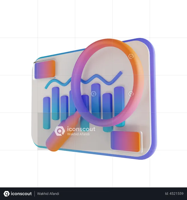 Recherche en analyse de données  3D Illustration