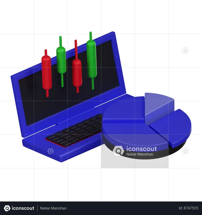 Analyse de marché  3D Icon