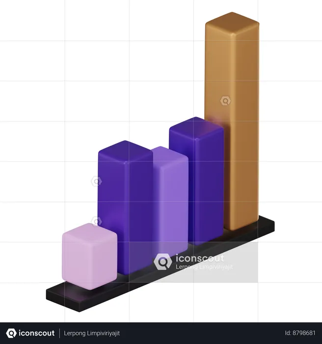 Analyse du marché de la cryptographie  3D Icon