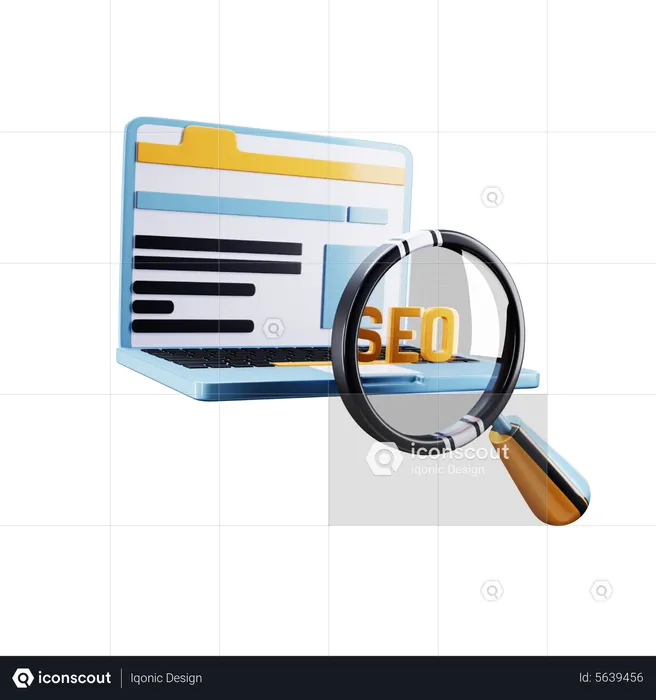 Analyse SEO  3D Icon