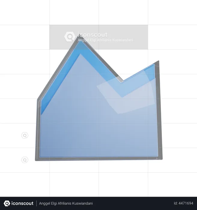 Analytics-Diagramm  3D Illustration