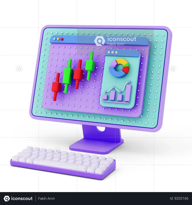 Analyse en ligne  3D Icon