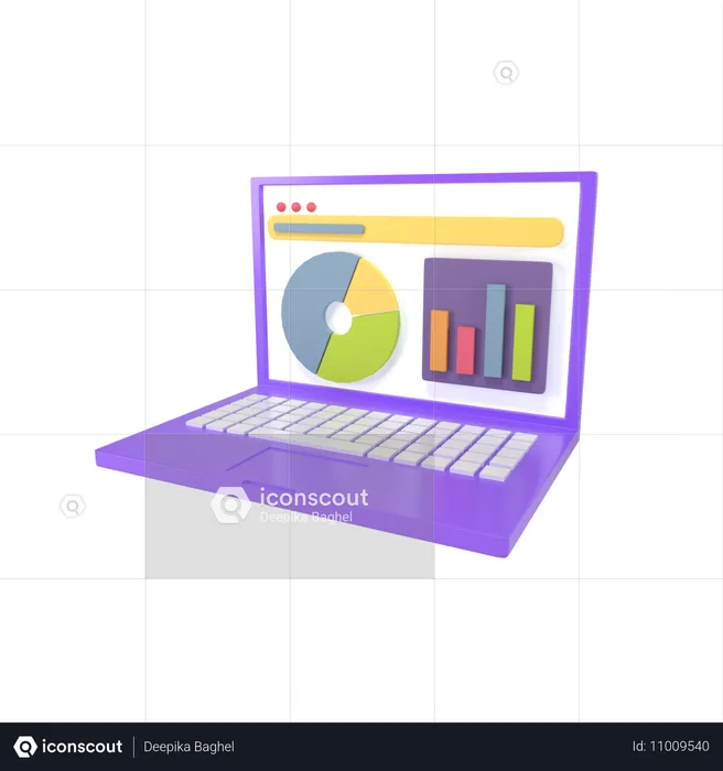 Analyse en ligne  3D Icon