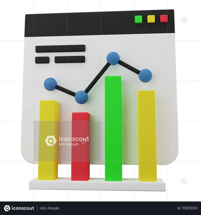 Analyse en ligne  3D Icon