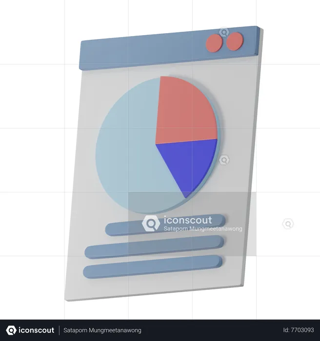 Analyse en ligne  3D Icon