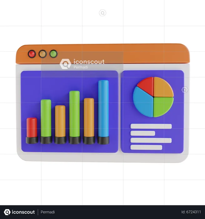 Analyse en ligne  3D Icon