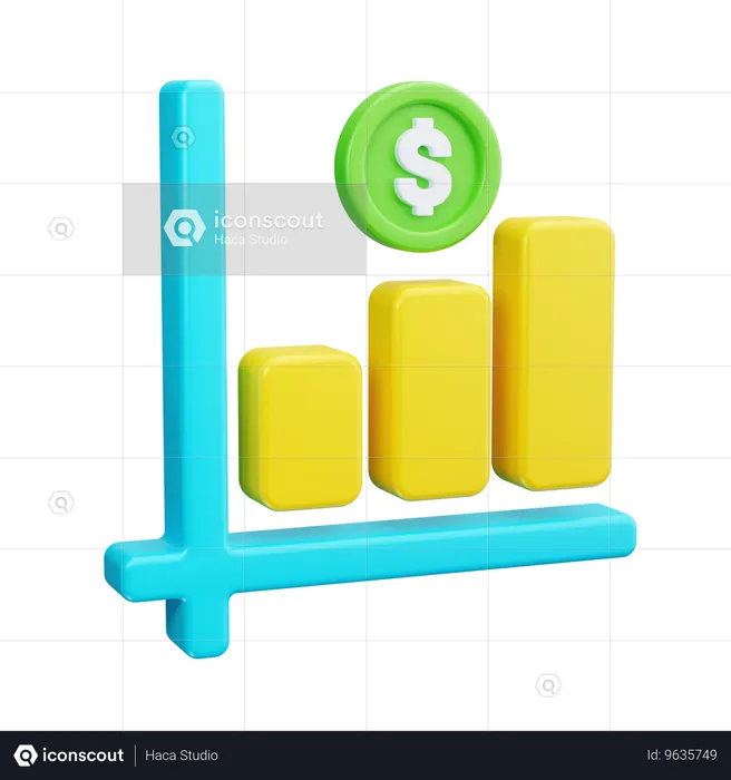 Analyse financière  3D Icon