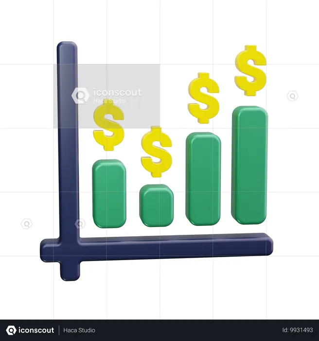 Analyse financière  3D Icon