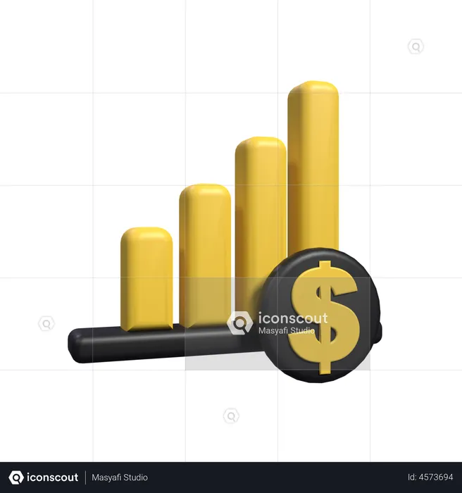 Analyse financière  3D Illustration