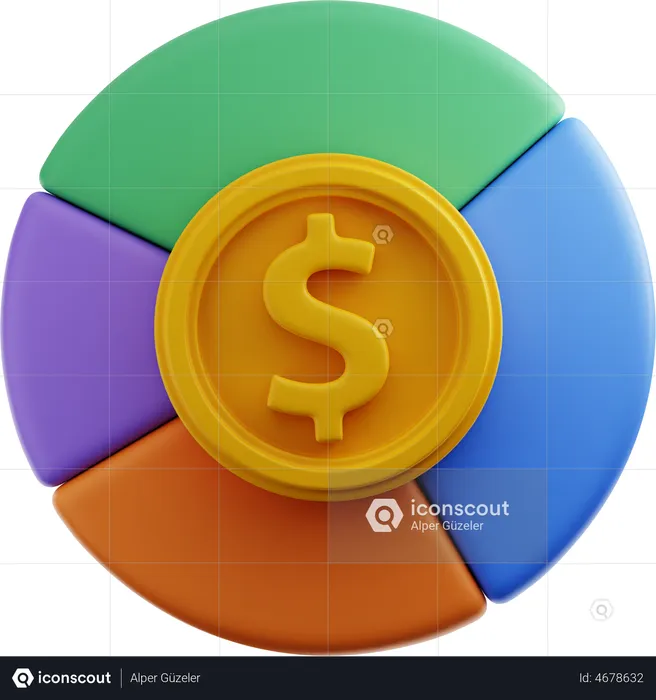 Analyse financière  3D Illustration