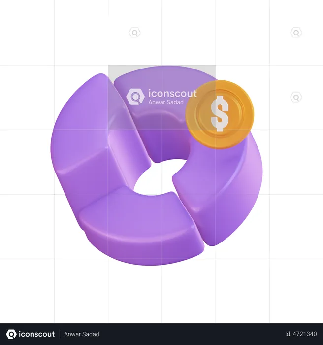 Analyse financière  3D Illustration