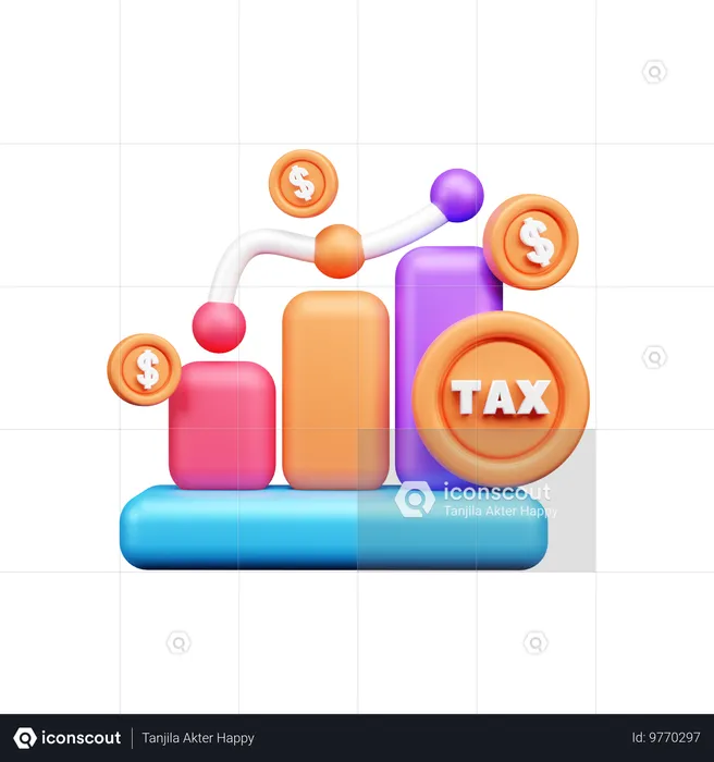 Analyse fiscale  3D Icon