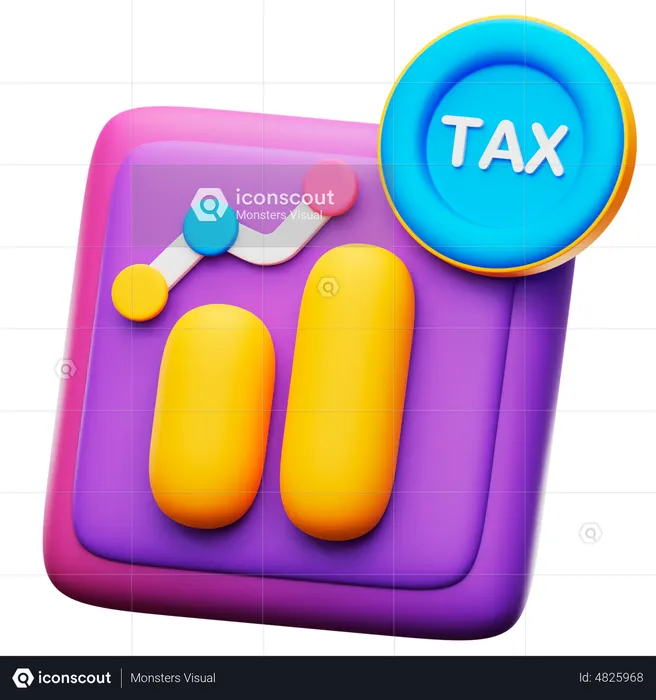 Analyste fiscal  3D Icon