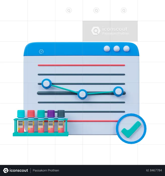 Analyse médicale  Icône 3D