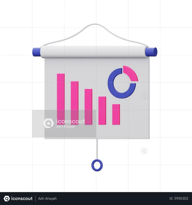 Analysepräsentation  3D Illustration