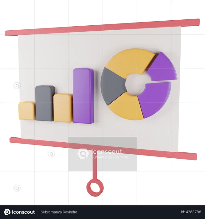 Analysepräsentation  3D Illustration