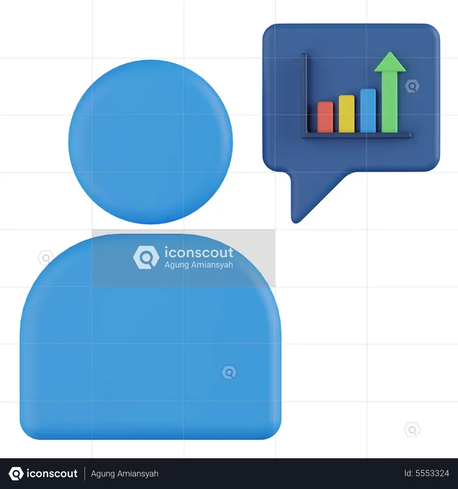 Analyse des utilisateurs  3D Icon