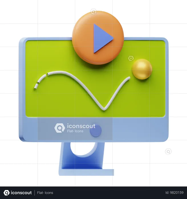 Analysevideo  3D Icon