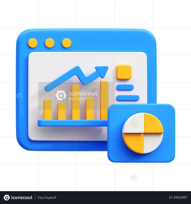 Analyse Web  3D Icon