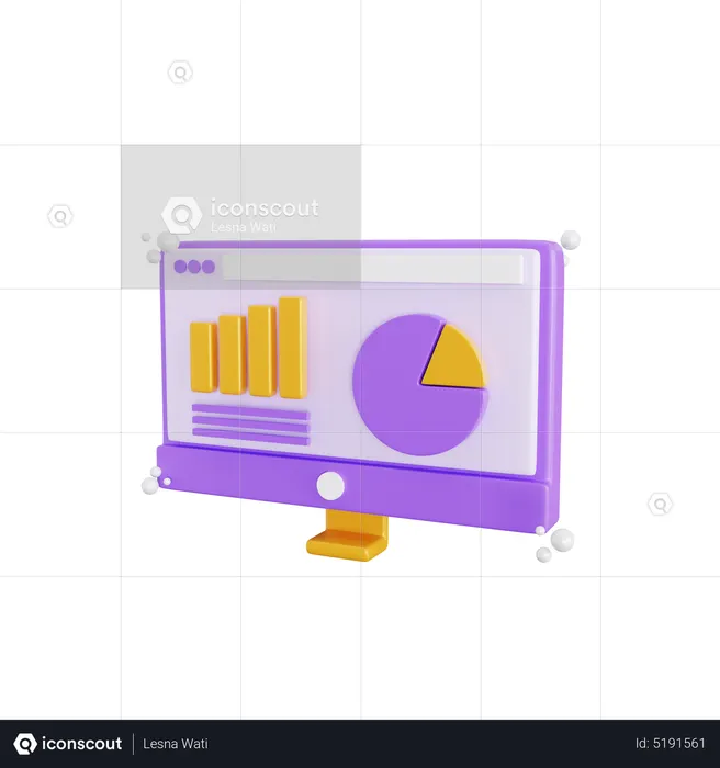 Analyse Web  3D Icon
