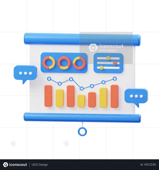 Analyse en ligne  3D Icon