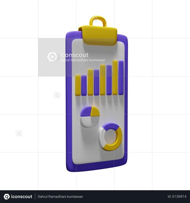 Analysis Chart  3D Icon