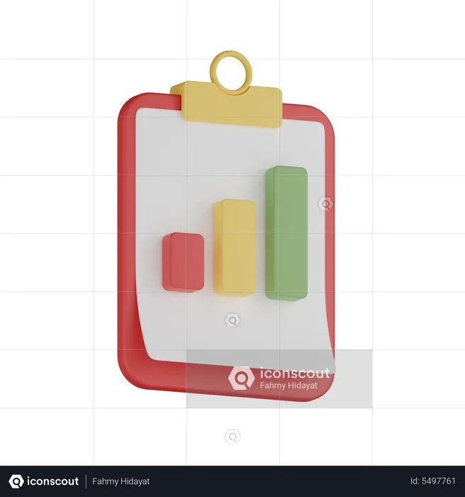 Analysis Clipboard  3D Icon