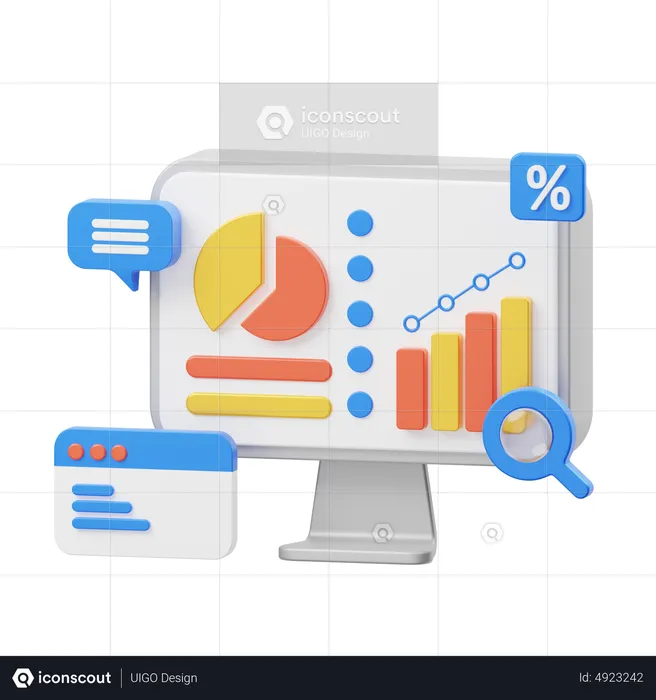 Analysis Data Presentation  3D Icon