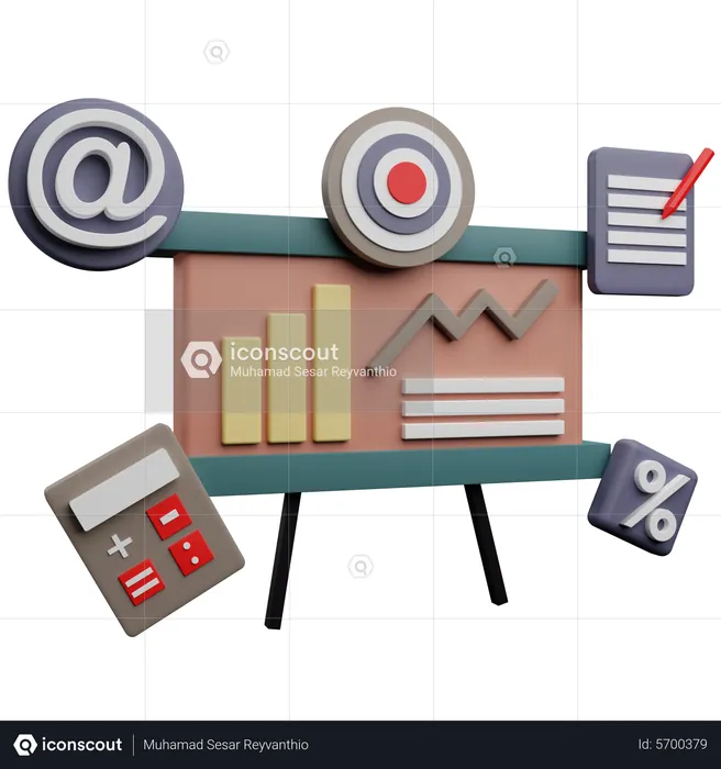 Analysis Graph  3D Icon