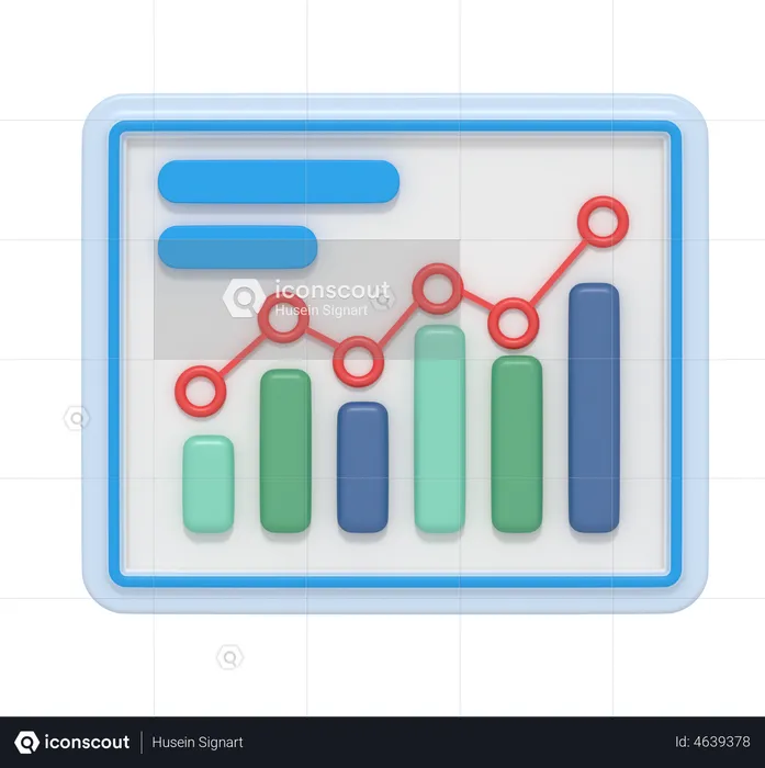 Analysis Growth  3D Illustration